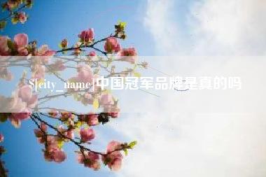 鹰潭中国冠军品牌是真的吗