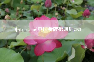 鹰潭中国金牌榜明细2021