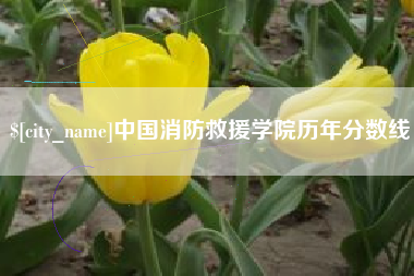 鹰潭中国消防救援学院历年分数线