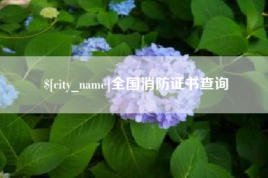 鹰潭全国消防证书查询