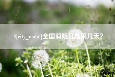 鹰潭全国消防日是第几天？