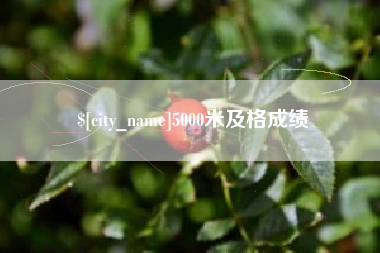 鹰潭5000米及格成绩