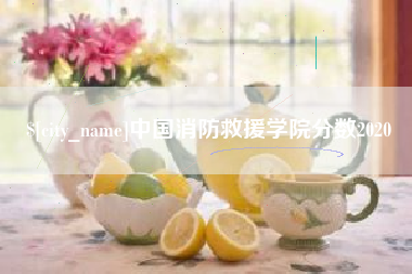 鹰潭中国消防救援学院分数2020