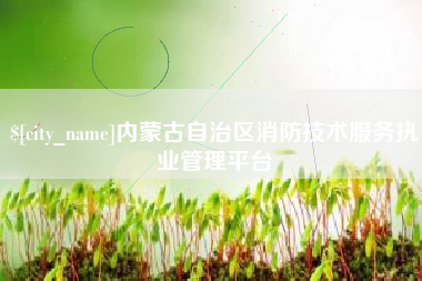 鹰潭内蒙古自治区消防技术服务执业管理平台