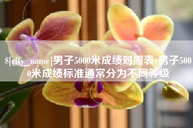 鹰潭男子5000米成绩对照表-男子5000米成绩标准通常分为不同等级