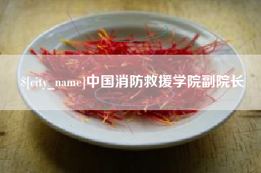 鹰潭中国消防救援学院副院长