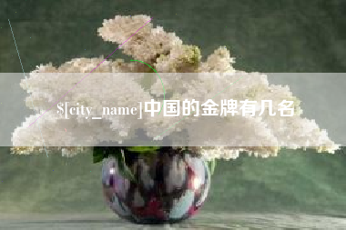 鹰潭中国的金牌有几名