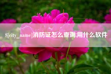鹰潭消防证怎么查询,用什么软件