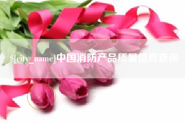鹰潭中国消防产品质量信息查询