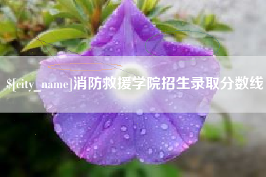 鹰潭消防救援学院招生录取分数线