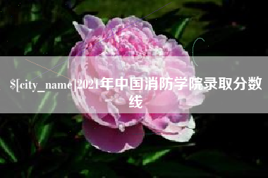 鹰潭2021年中国消防学院录取分数线
