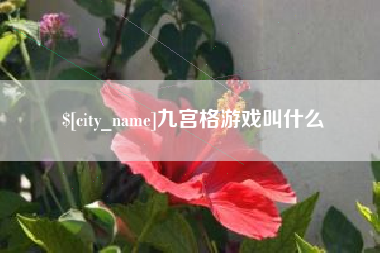 鹰潭九宫格游戏叫什么