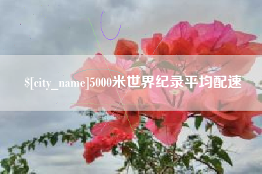 鹰潭5000米世界纪录平均配速