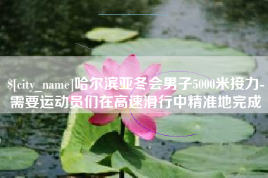 鹰潭哈尔滨亚冬会男子5000米接力-需要运动员们在高速滑行中精准地完成