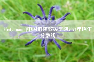 鹰潭中国消防救援学院2024年招生分数线