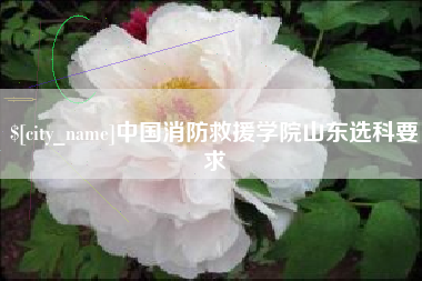 鹰潭中国消防救援学院山东选科要求