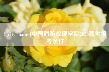 鹰潭中国消防救援学院2020高考报考条件