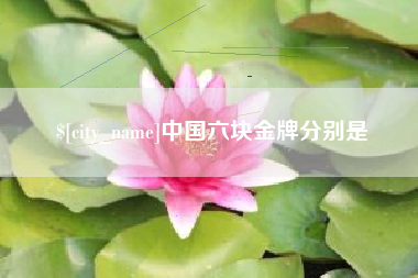 鹰潭中国六块金牌分别是