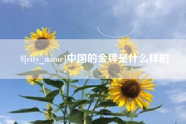 鹰潭中国的金牌是什么样的