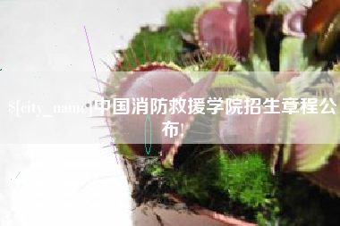 鹰潭中国消防救援学院招生章程公布!